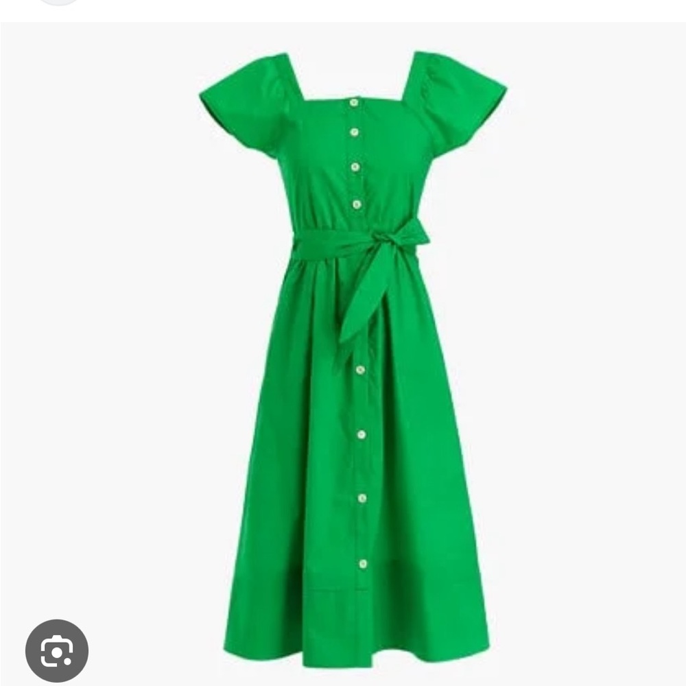 J CREW 100% Cotton Button Front Shirt Dress